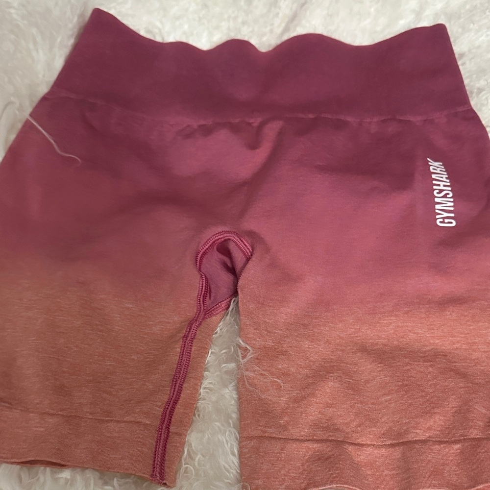 Gymshark Kids Ombre Rose to Coral Seamless Bike Shorts
